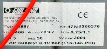 Reifenmontiermaschine GIULIANO S231 PAX Runflat Hilfsarm Reifenwechselmaschine